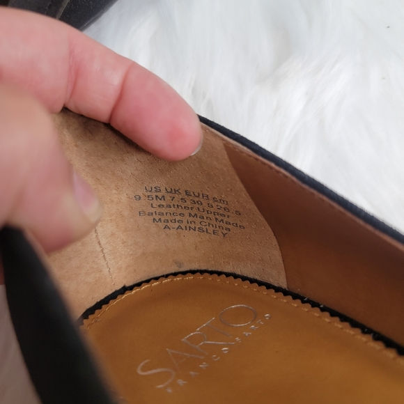 Franco Sarto chunky heel suede heels. - Picture 7 of 11